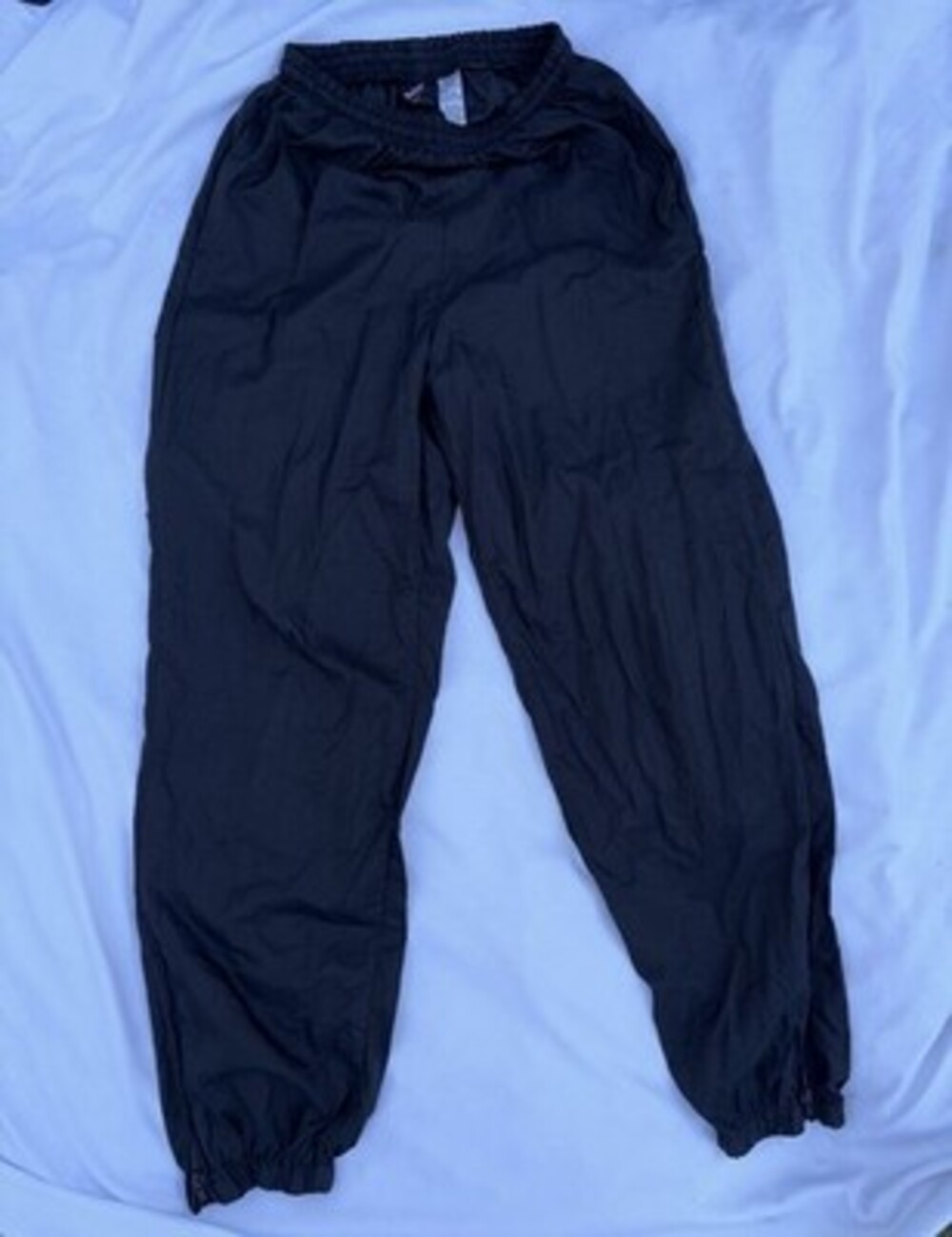 VTG MacGregor Pants Mens M Black Windbreaker Drawstring Jogger Track Gym